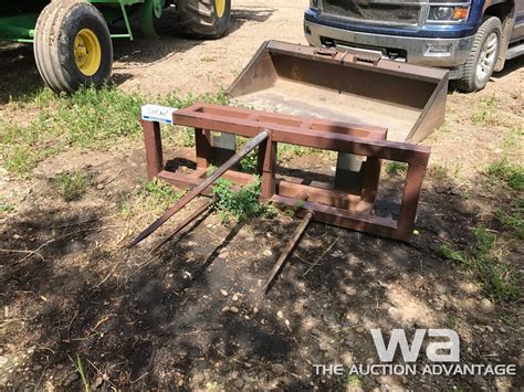 skid steer bale spears for sale|used quick attach bale spear.